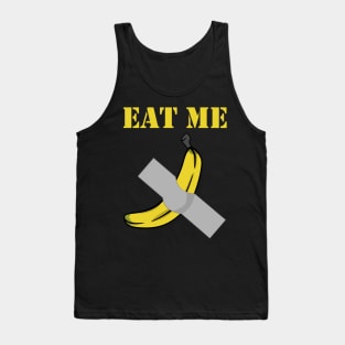 Eat Me Banana Duct Taped To Wall Tank Top